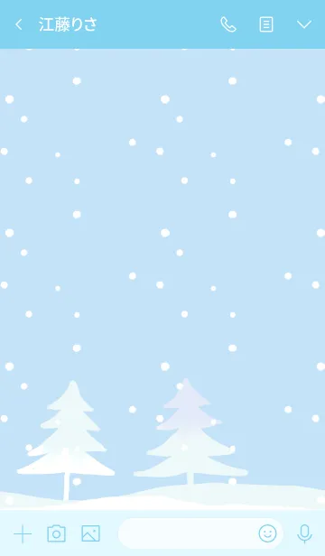 [LINE着せ替え] 雪景色の画像3