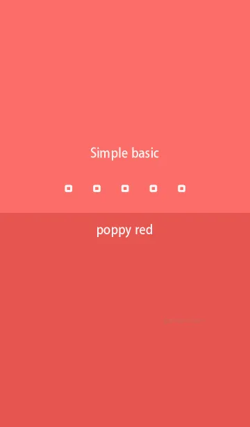 [LINE着せ替え] Simple basic パピー レッドの画像1