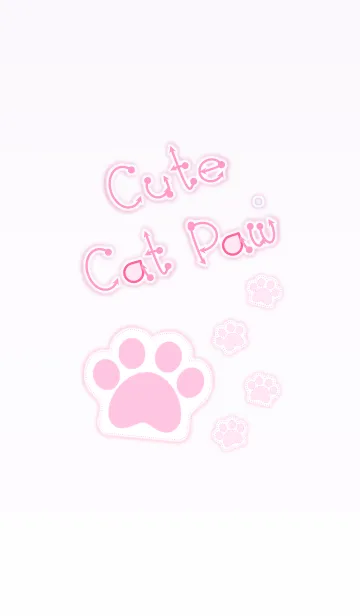 [LINE着せ替え] Cute Cat Paw！ (Violet Ver.2)の画像1