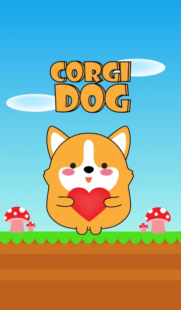 [LINE着せ替え] Love So Cool Corgi Dog Theme (jp)の画像1