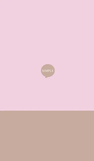 [LINE着せ替え] ピンクとベージュ。SIMPLE。の画像1