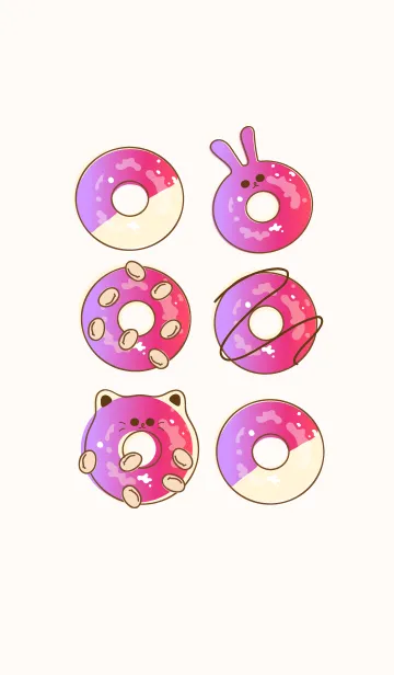 [LINE着せ替え] Yummy donuts 18の画像1