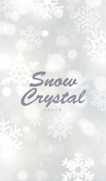 [LINE着せ替え] Snow Crystal 5 -MEKYM-の画像1