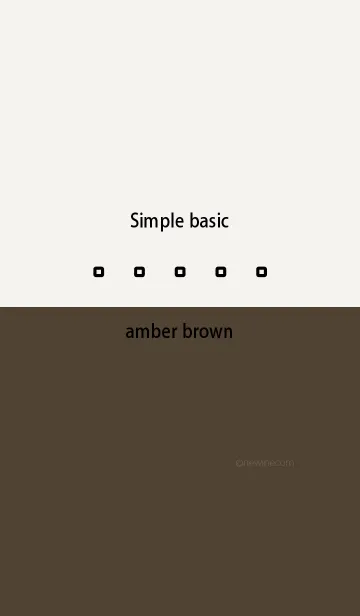 [LINE着せ替え] Simple basic アンバー ブラウンの画像1