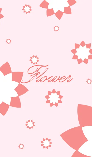 [LINE着せ替え] 花 - ピンクホワイトの画像1