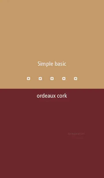 [LINE着せ替え] Simple basic ボルドー コルクの画像1