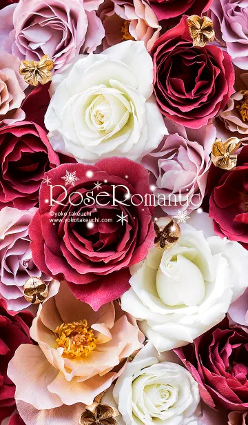[LINE着せ替え] Rose Romantic～ウインターローズきせかえの画像1