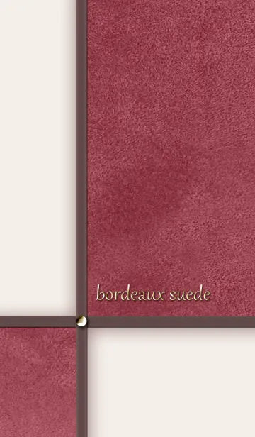 [LINE着せ替え] ボルドー*スエードの画像1