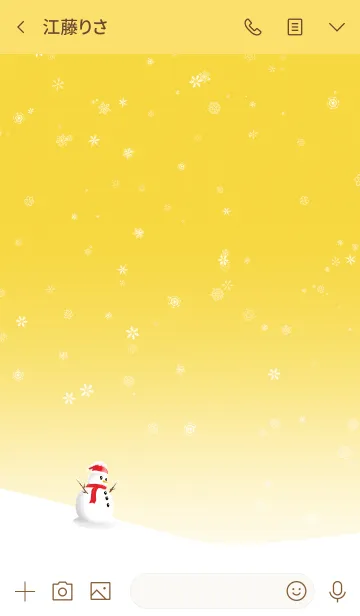 [LINE着せ替え] クリスマス、雪だるま、サンタクロースの画像3