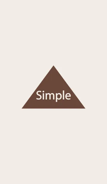 [LINE着せ替え] シンプルな三角形-ブラウンの画像1