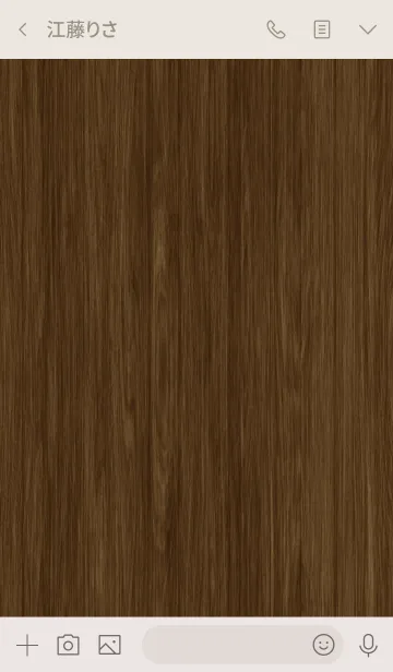 [LINE着せ替え] Basic [Wood grain]の画像3