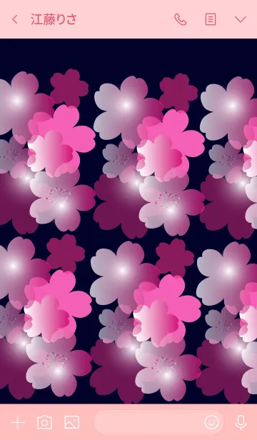 [LINE着せ替え] Cherry Bossoms Flower Themeの画像3