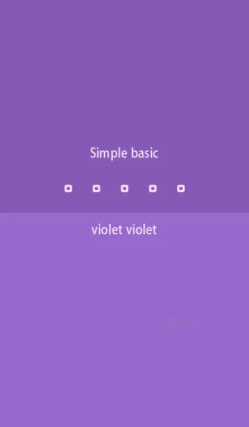 [LINE着せ替え] Simple basic バイオレット バイオレットの画像1