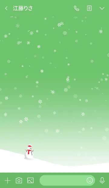 [LINE着せ替え] クリスマス、雪だるま、ギフト！の画像3