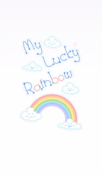 [LINE着せ替え] My Lucky Rainbow！ (Violet V.2)の画像1