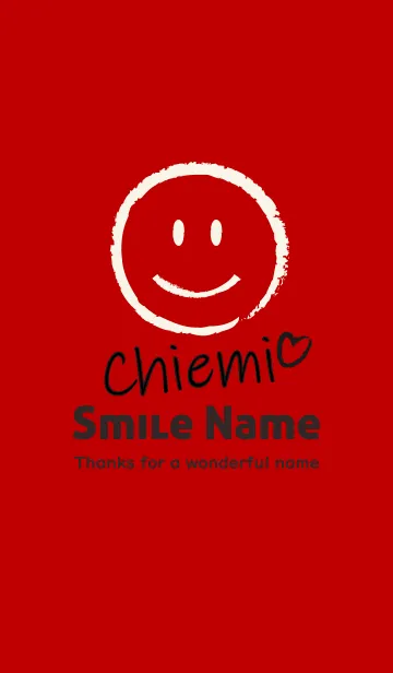 [LINE着せ替え] Smile Name ちえみの画像1