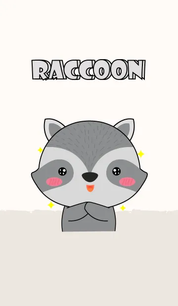 [LINE着せ替え] Big Head Raccoon Theme (jp)の画像1