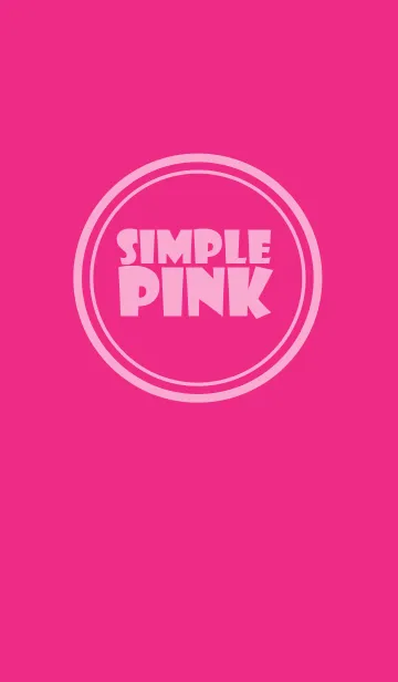 [LINE着せ替え] Simple Love Pink (jp)の画像1