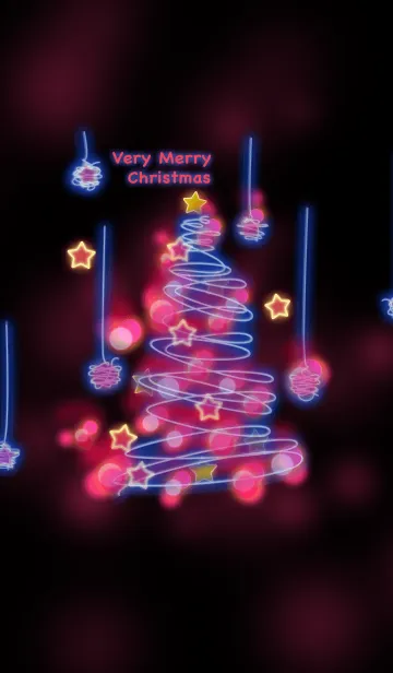 クリスマスツリー（ネオン）の着せ替えメイン画像
