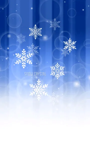 [LINE着せ替え] Snow Crystal Blue Ver. #2020の画像1