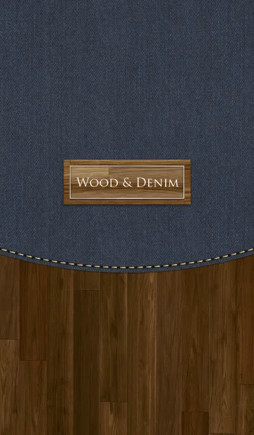 [LINE着せ替え] WOOD ＆ DENIM 3の画像1