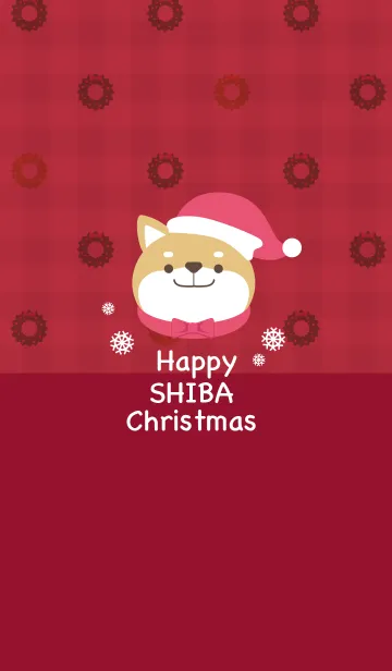 [LINE着せ替え] Happy SHIBA Christmasの画像1