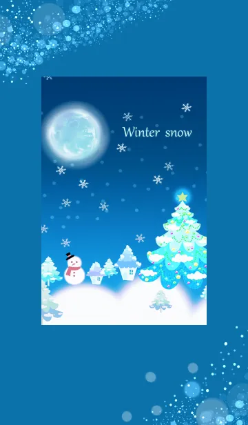 [LINE着せ替え] 優しい冬の雪の景色2の画像1