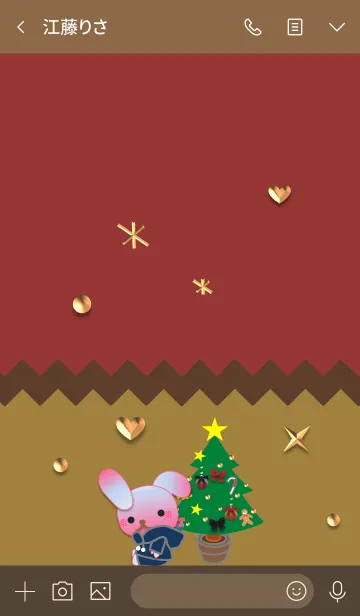 [LINE着せ替え] うさぎの日々(もうすぐクリスマス)の画像3