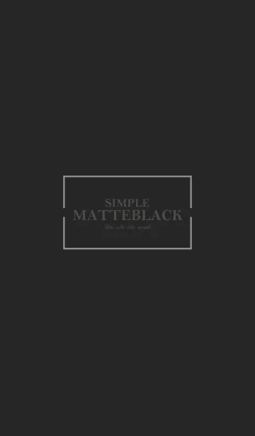 [LINE着せ替え] MATTE BLACK 14 -SIMPLE-の画像1