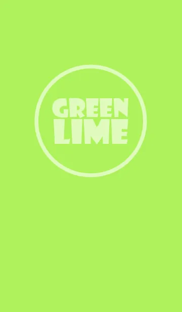 [LINE着せ替え] Love lime green Theme v.2 (jp)の画像1