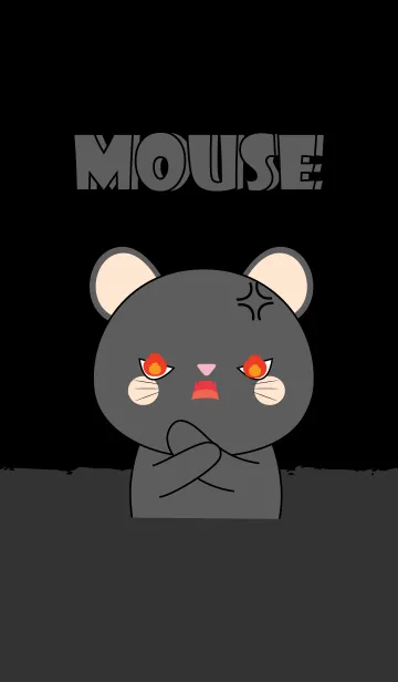 [LINE着せ替え] I'm Cute Black Mouse (jp)の画像1