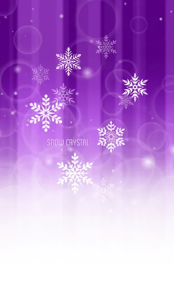 [LINE着せ替え] Snow Crystal Purple Ver. #2020の画像1