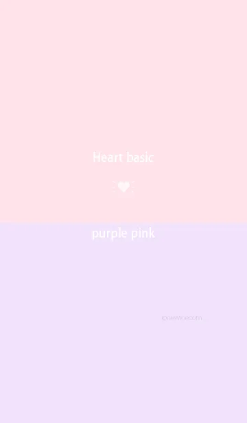 [LINE着せ替え] Heart basic パープル ピンクの画像1
