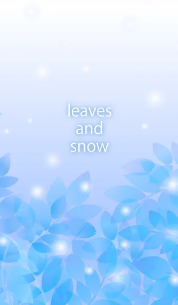 [LINE着せ替え] 雪と葉の画像1
