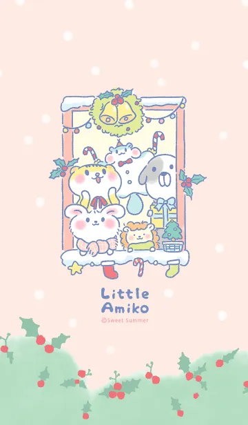 [LINE着せ替え] Little Amiko : Christmas Gathering (JP)の画像1