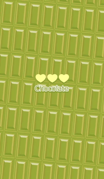 [LINE着せ替え] 板チョコ -Matcha chocolate-の画像1