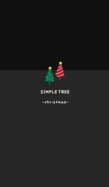 [LINE着せ替え] SIMPLE TREE -クリスマスカラー-の画像1