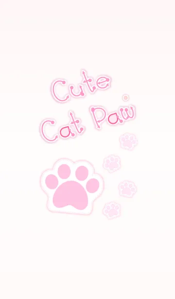 [LINE着せ替え] Cute Cat Paw！ (Pink Ver.2)の画像1