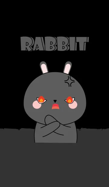 [LINE着せ替え] I'm Cute Black Rabbit (jp)の画像1