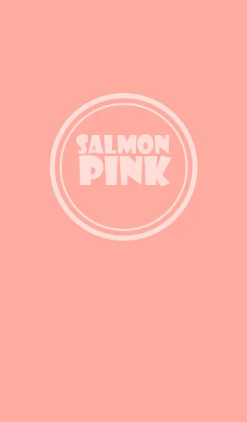 [LINE着せ替え] Simple Love Salmon Pink (jp)の画像1