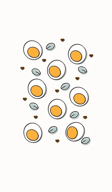 [LINE着せ替え] Cute boiled egg 6の画像1