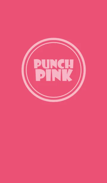 [LINE着せ替え] Simple Love Punch Pink (jp)の画像1