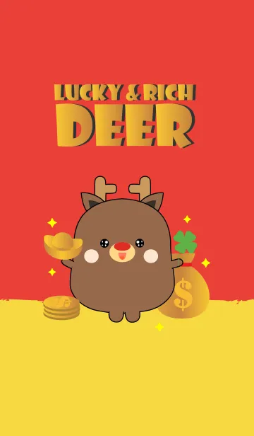 [LINE着せ替え] Lucky ＆ Rich Deer Theme (jp)の画像1