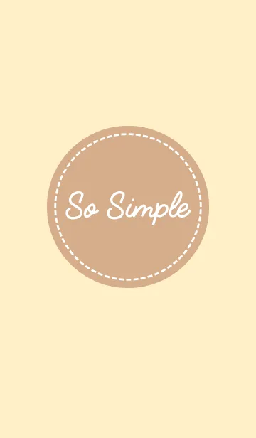 [LINE着せ替え] So simple - Beige and Brownの画像1