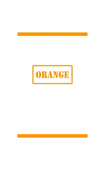 [LINE着せ替え] シンプル ホワイト＆オレンジ No.2-2の画像1