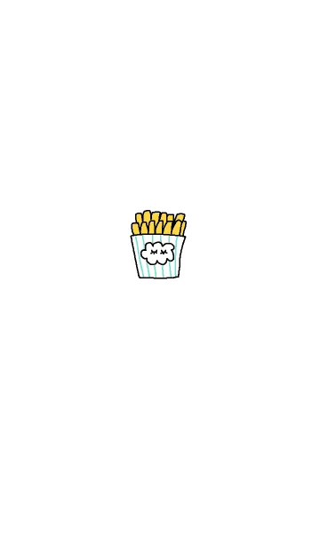 [LINE着せ替え] Happy French fries themeの画像1