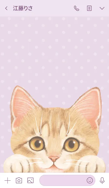 [LINE着せ替え] フェリシモ猫部～霜田有沙～の画像3