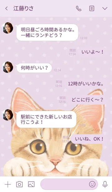 [LINE着せ替え] フェリシモ猫部～霜田有沙～の画像4