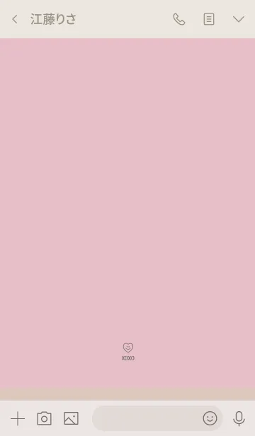 [LINE着せ替え] Simple Pinkbeige Theme6の画像3