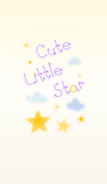 [LINE着せ替え] Cute Little Star！ (Yellow Ver.2)の画像1